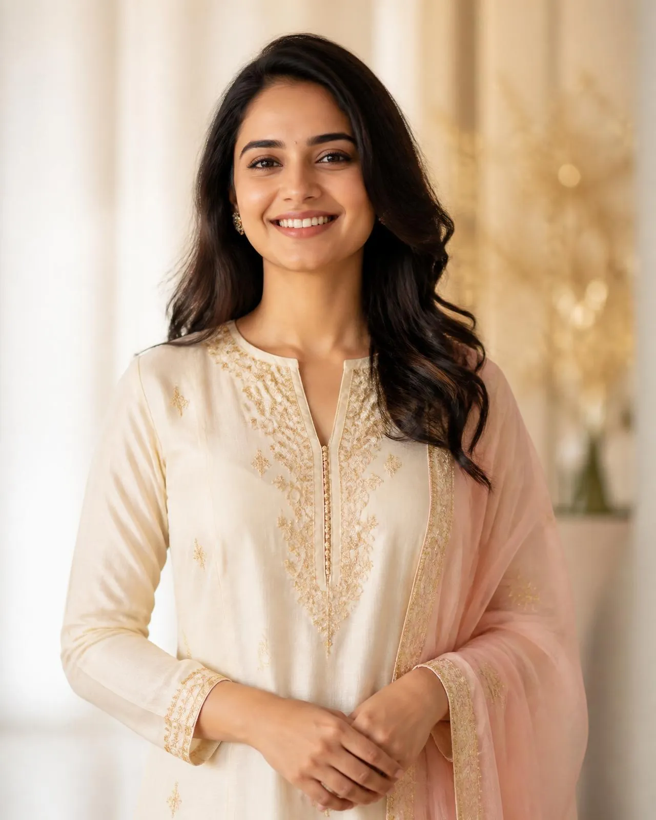 A woman looking ahead with confidence